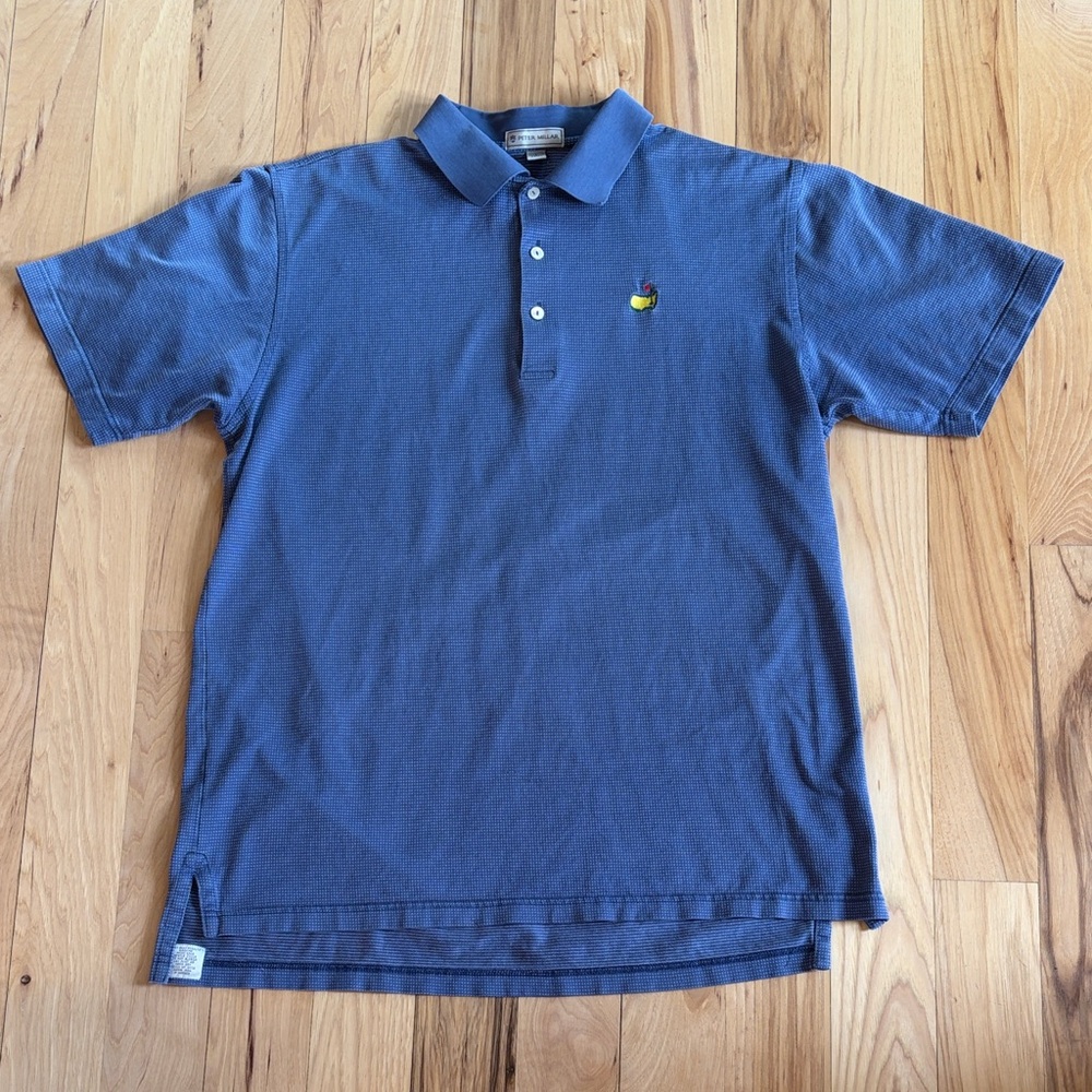 Peter Millar Navy Polo with Masters logo